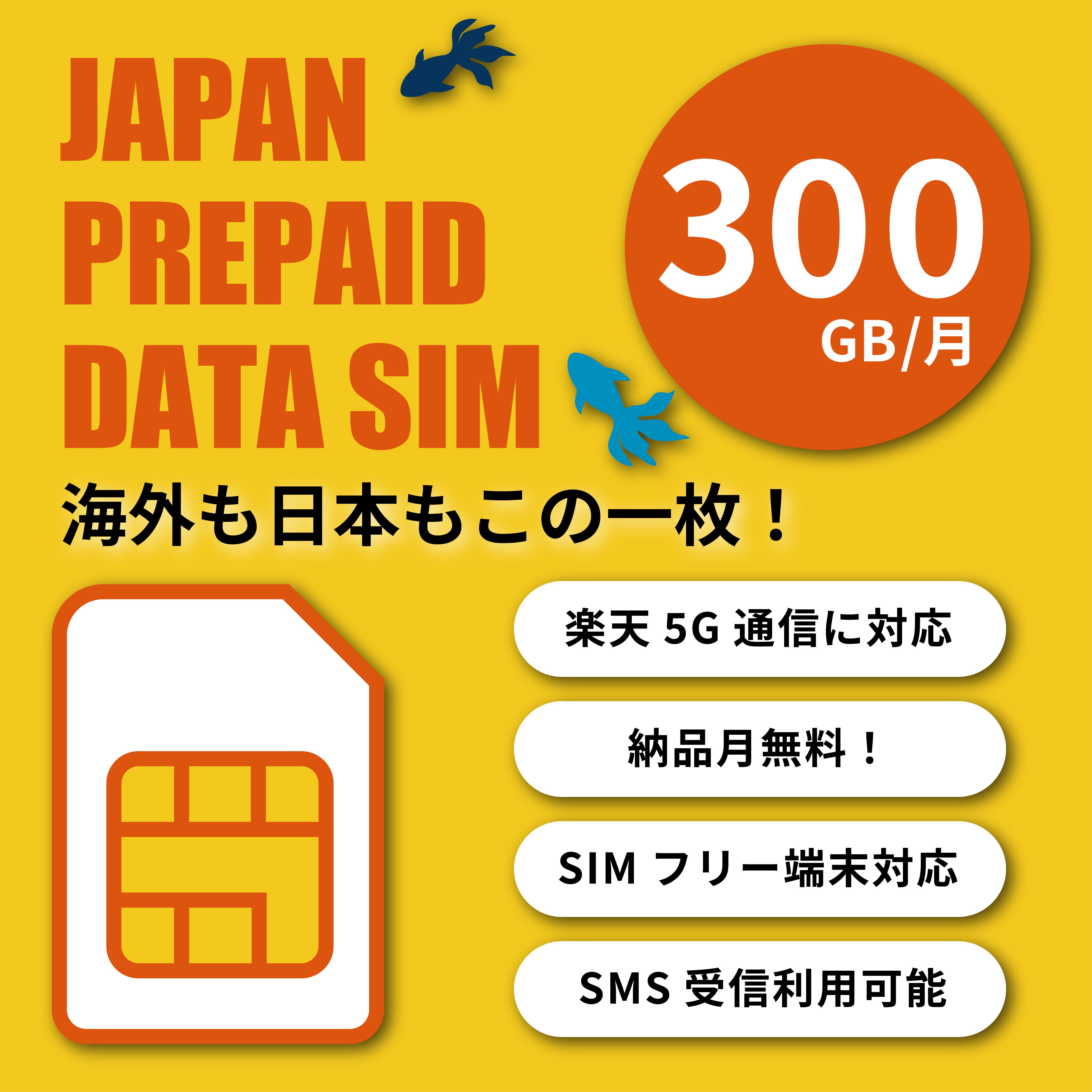 Rakuten Prepaid SIM 300GB